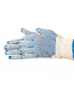 PVC dots, knitted working gloves LT74120