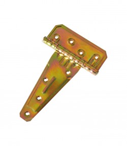 "T" type hinges, Yellow Zinc plated, LT77011