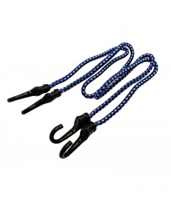 Cordelina elastica cu carlig PVC, 8x800 mm, 2 buc, albastra, LT82334