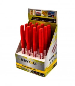 Permanent Markers Display, Red, 12 pcs LT09206